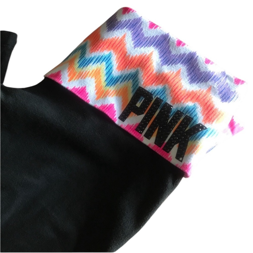 Pink Victoria's Secret black & Chevron yoga pants!